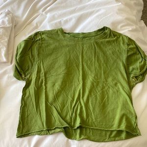 Green Free People t-shirt, size medium
